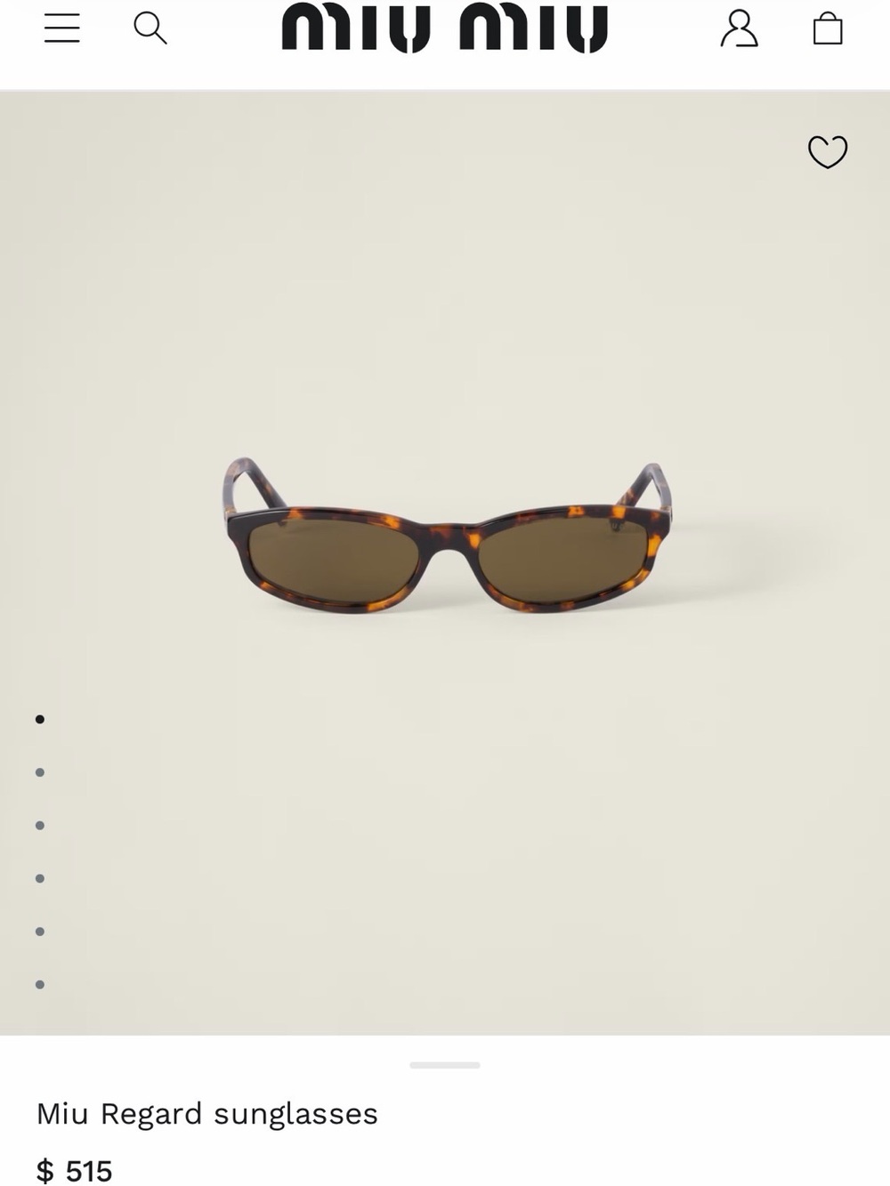 Miu Miu Regard Tortoiseshell Sunglasses